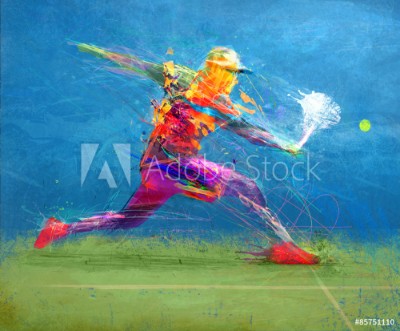 Picture of Abstract tennis player